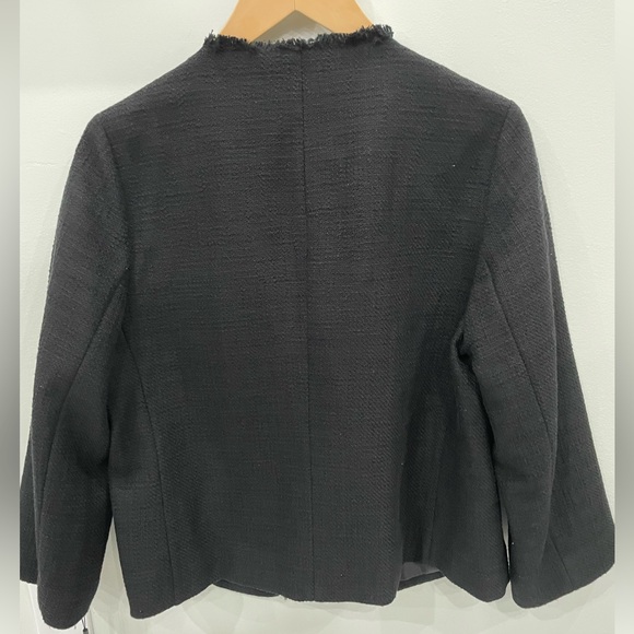 Karl Lagerfeld Asymmetrical Blazer Black NEW Size Large - Picture 2 of 6